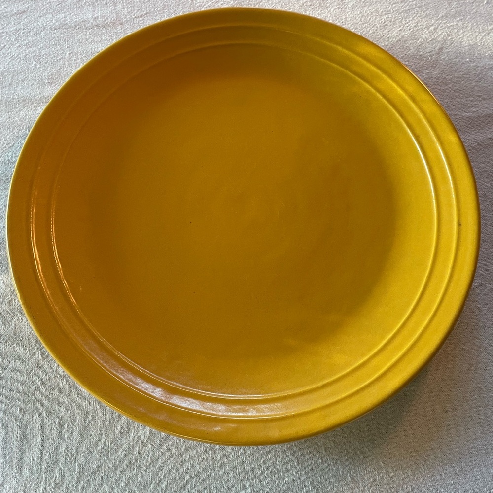 Yellow Ceramic Dinner Plate